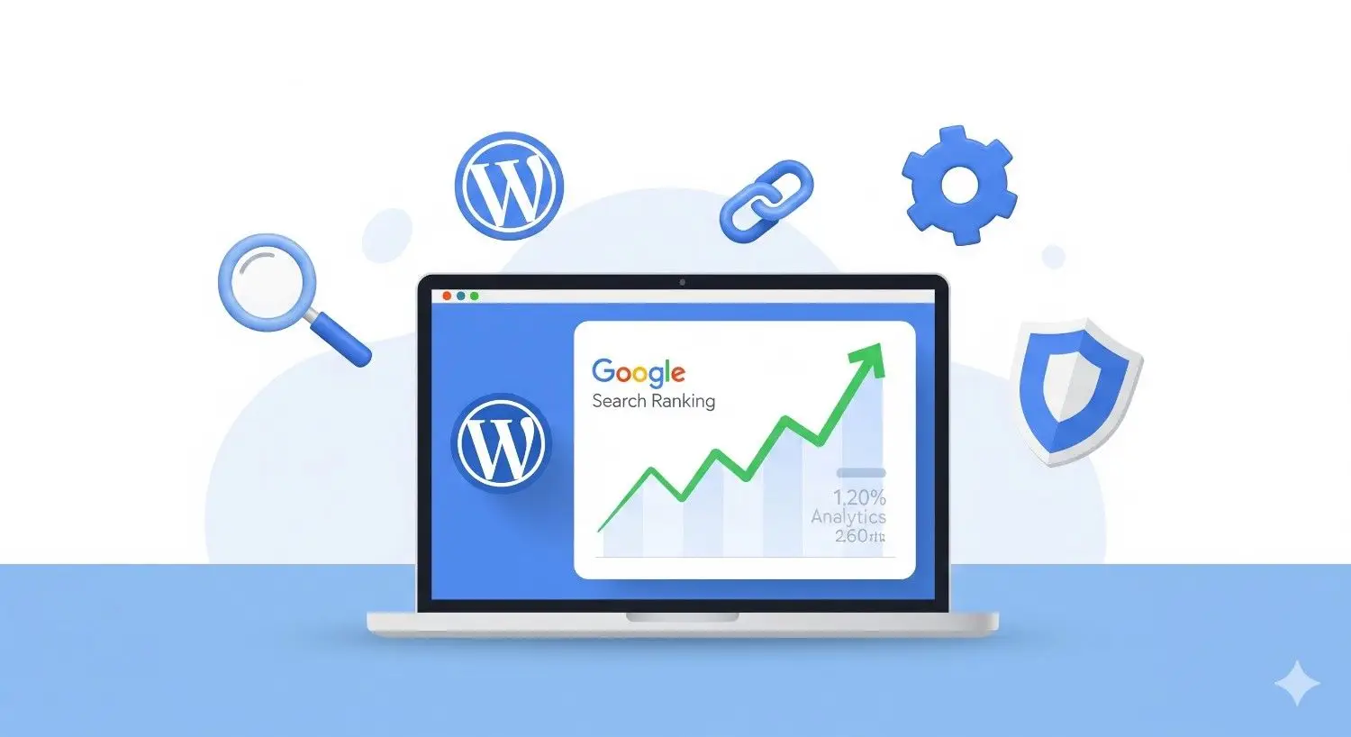 WordPress SEO guide 2026 website optimization concept